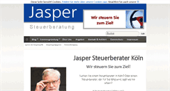 Desktop Screenshot of jasper-steuerberatung.de