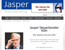 Tablet Screenshot of jasper-steuerberatung.de